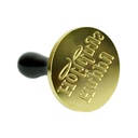 Happy Holidays Chocolate Stamp 60mm 1 pc Artigee