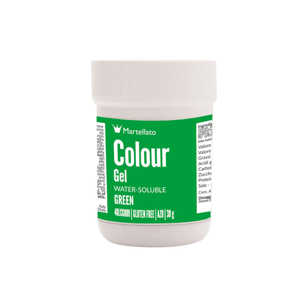 Colour Gel Green Water-Soluble 30 g Martellato