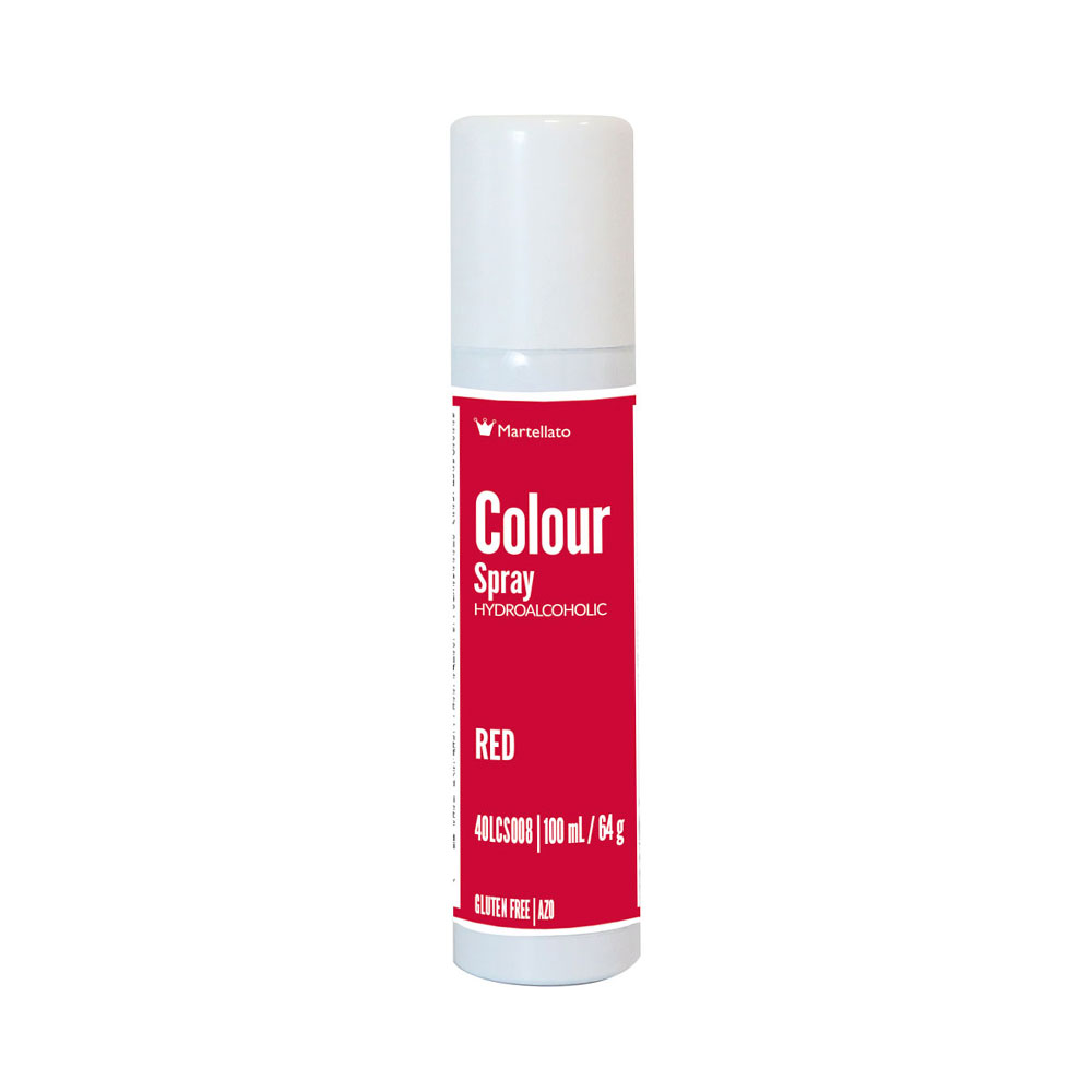 Spray Colour Red Hydroalcoholic 100 ml Martellato