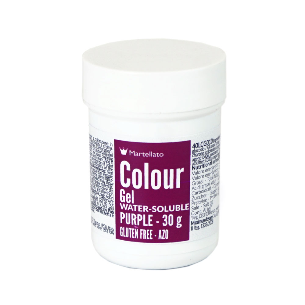 Colour Gel Violet Water-Soluble 30 g Martellato