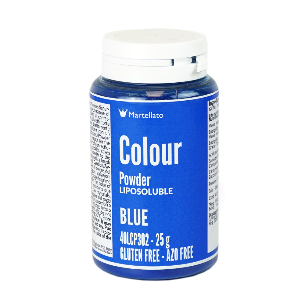 Colour Powder Blue Liposoluble 25 g Martellato