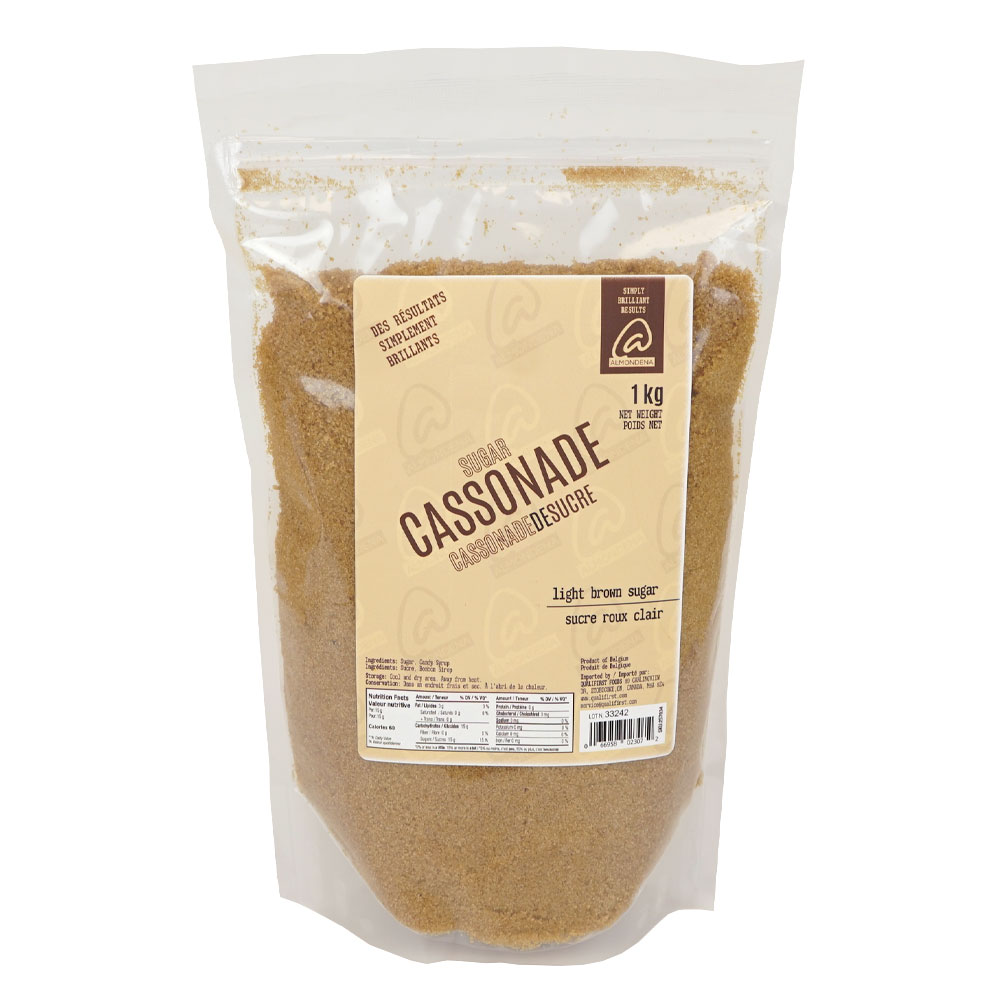 Cassonade Light Brown Sugar 1 kg Almondena