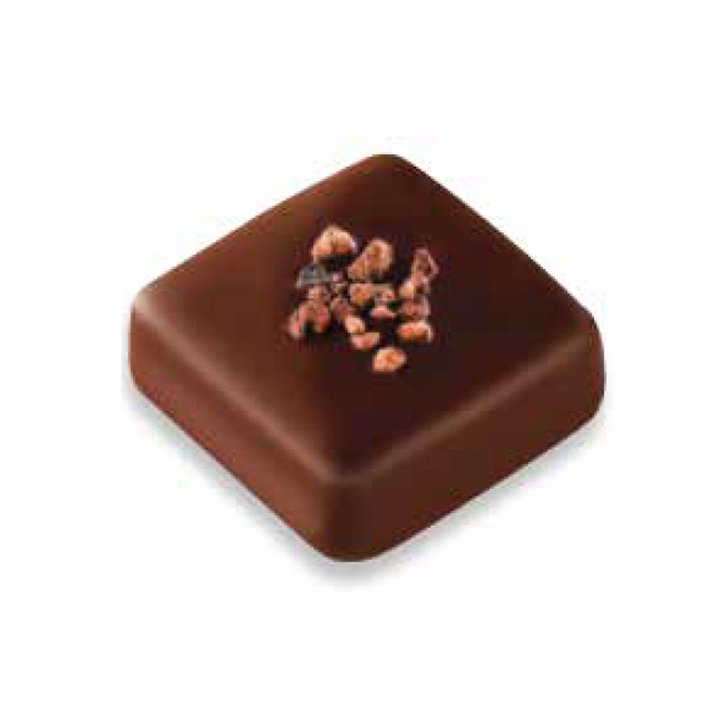 Hazelnut Praline with Cocoa Bean Splinters 70% Dark Chocolate Bonbon 2 kg Choctura