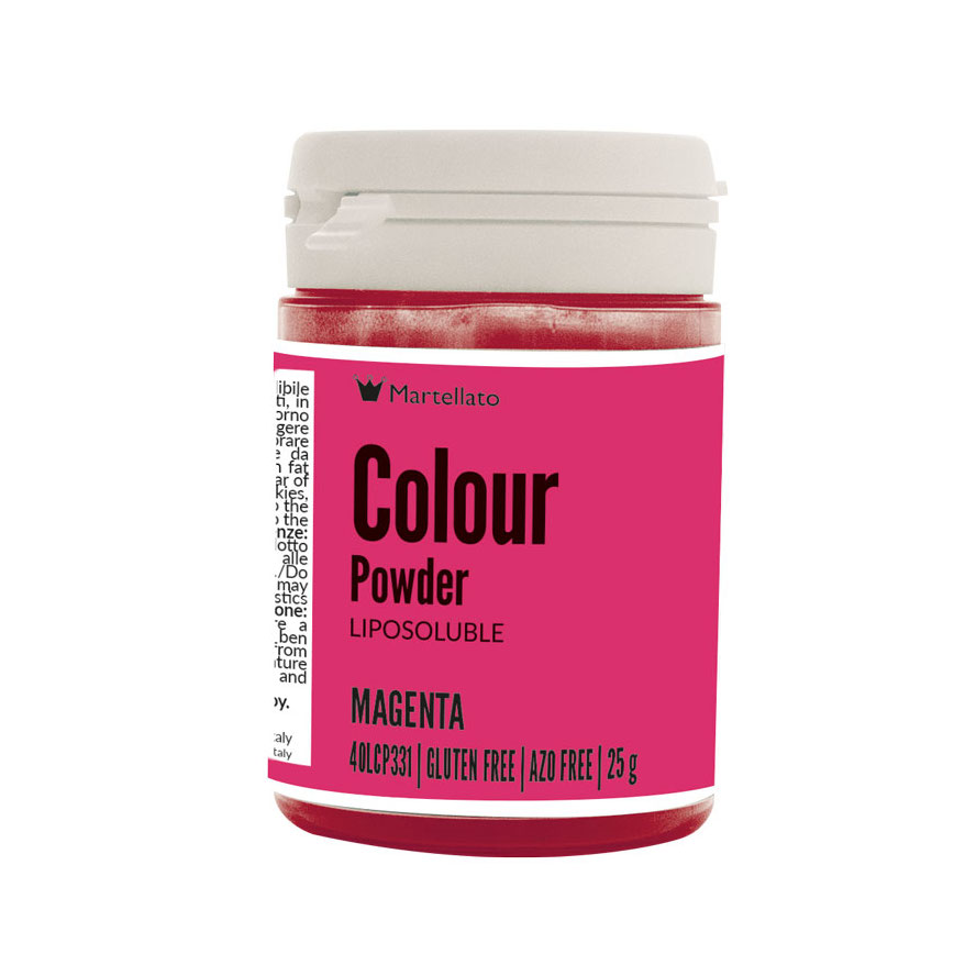 Colour Powder Magenta Liposoluble 25 g Martellato