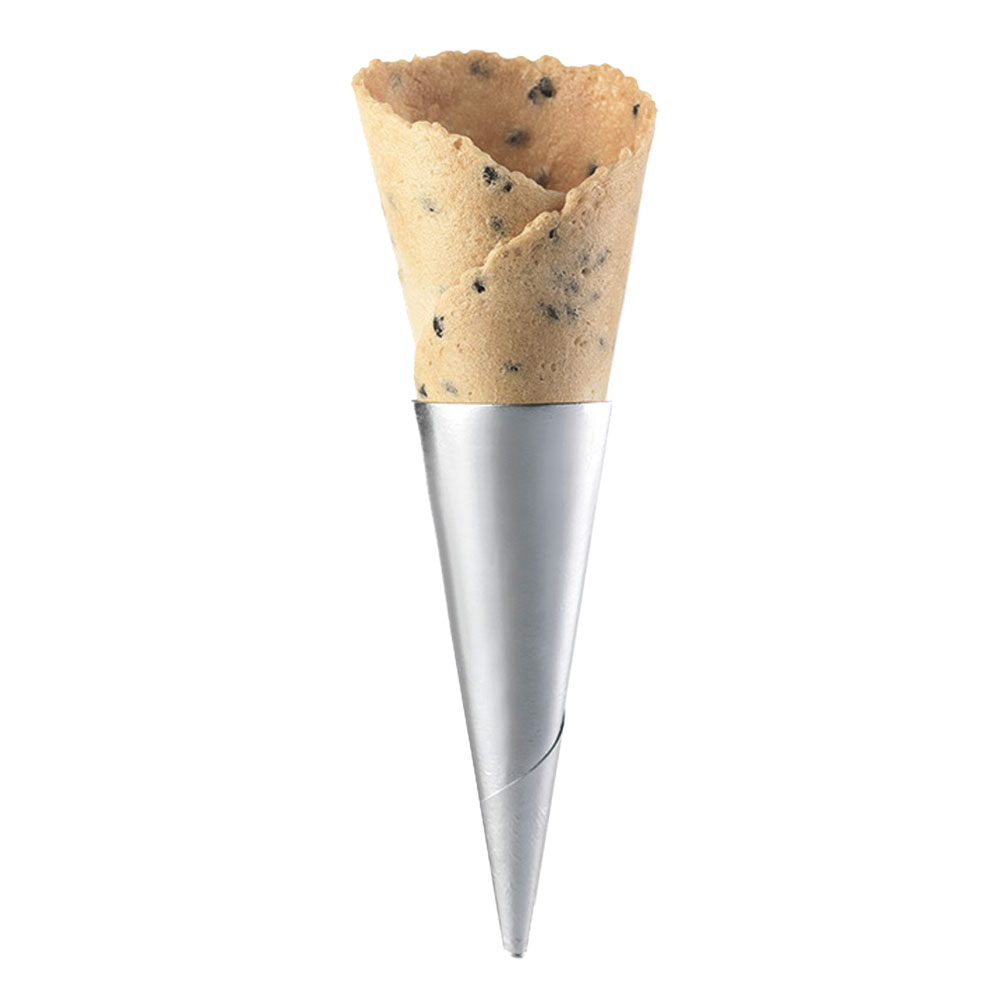 Waffle Mini Cones Black Sesame Tapas 100mm 140 pc Masdeu