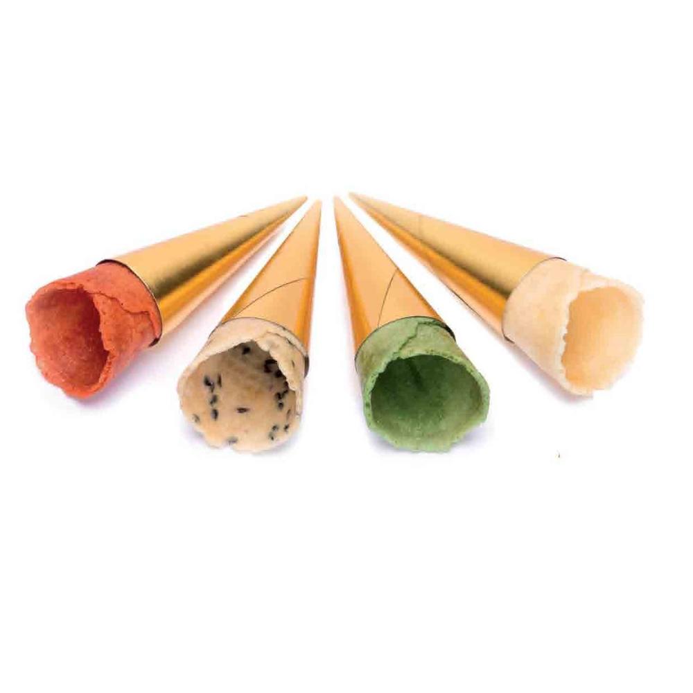Waffle Mini Cones Neutral 4 Flavours 75mm 180 pc Masdeu