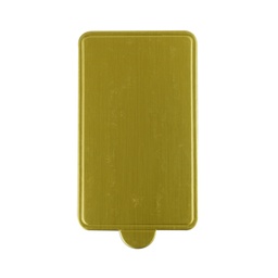 [ARTG-8516G] Rectangle Mini Cake Board 100x60mm Gold 100 pc Artigee