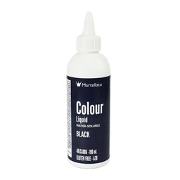 [173457] Colour Liquid Black Water-Soluble 190 ml Martellato