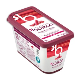 [152844-6ct] Red Rhubarb Puree 100% Pure Frozen 6 x1 kg Boiron