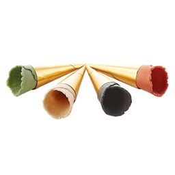 [235007] Waffle Mini Cones Neutral Assorted 75mm 180 pc Masdeu