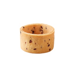 [235312] Shortcrust Butter Tartlets Mini Cocoa Nibs 38mm 192 pc Masdeu