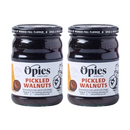 [153011-2] Pickled Walnuts with Malt Vinegar 2 x 390 g Opies